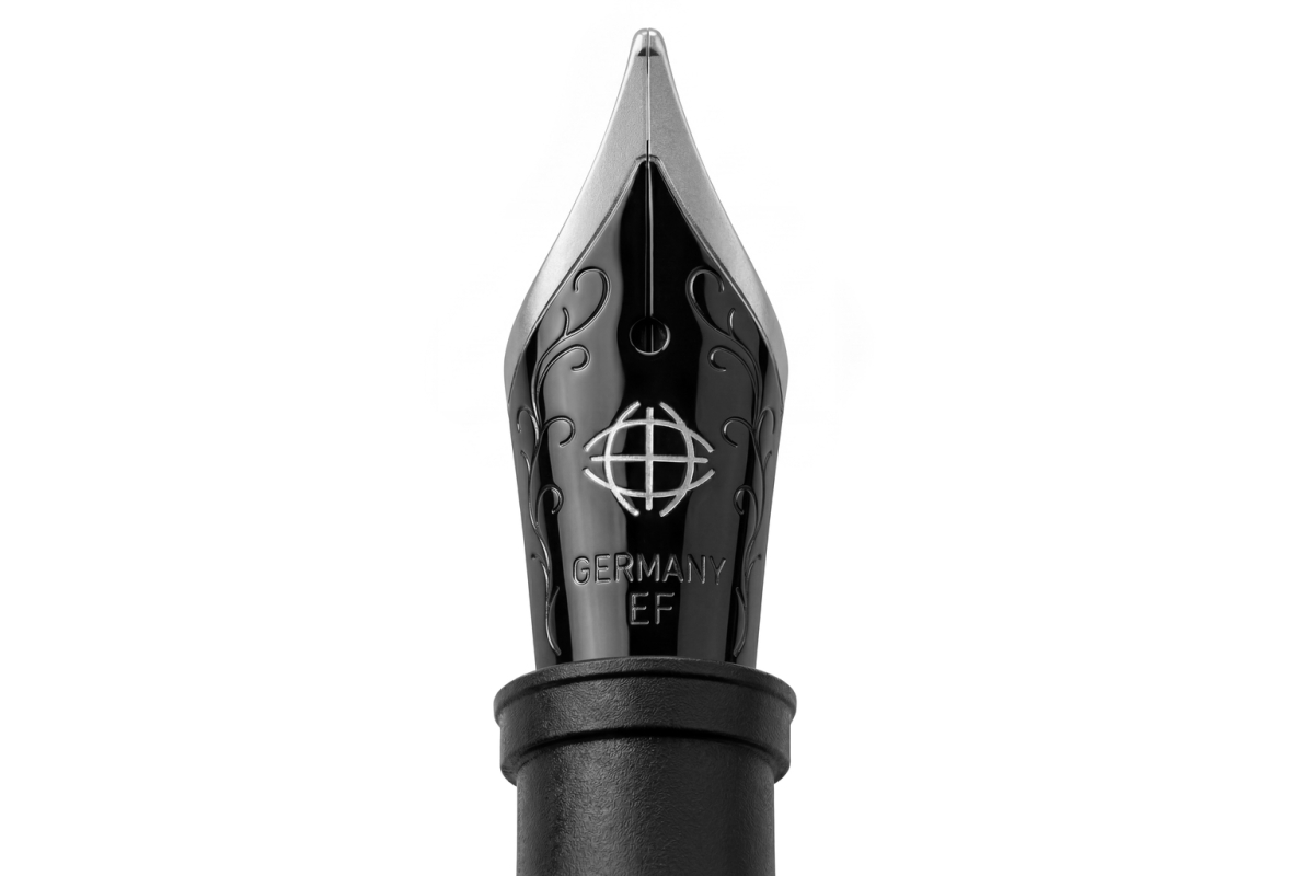 JoWo Chrome-Black Duotone steel fountain pen nib unit size 6