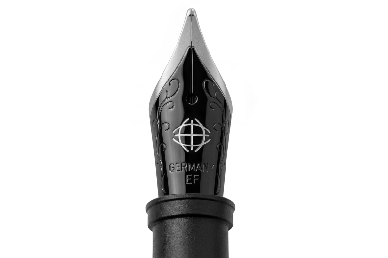 JoWo Chrome-Black Duotone steel fountain pen nib unit size 6